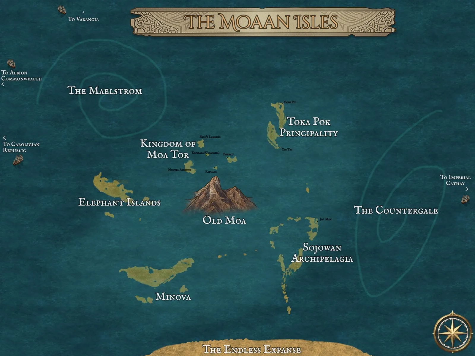 Map of the Moaan Sea